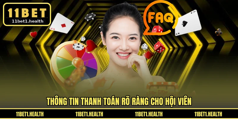 Thông tin thanh toán rõ ràng cho hội viên